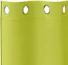 A close-up view of a green curtain with grommets. Náhľad obrázku produktu