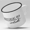 Huuraa Emaille Tasse Merseburg  Geschenk Kaffeebecher Produktbild-Vorschau 2