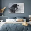 MuchoWow® Poster Pferd - Grau - Braun - Tiere - Rauch Produktbild-Vorschau 4