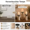 Boltze | Kerzenständer Tempe | 3-teiliges Set | Holz-Metall Produktbild-Vorschau 9
