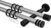 Interdeco Gardinenstange / Vorhangstange Silbergrau / Produktbild-Vorschau 1