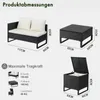 FCH Gartenmöbel Set - Gartenlounge-Set -  Polyrattan Produktbild-Vorschau 2