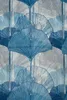 styleBREAKER Damen Schal mit farbigem Ginkgo Leaves Blätter Produktbild-Vorschau 2