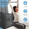 ELONEO Coussin dorsal largeur 100 cm, coussin en forme de Voir les images du produit 6