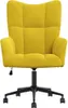 relaxační křeslo vidaXL Mustard Yellow Velvet Náhled obrázku produktu 2