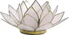 Lotus Teelichthalter natur goldfarbig -- 13.5 cm Produktbild-Vorschau 1