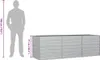 Garten-Hochbeet 240x80x77 cm Verzinkter Stahl Silbern Produktbild-Vorschau 8