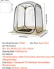 SucceBuy Transparentes Zelt, 127x127x170 cm, Pop-up-Zelt Produktbild-Vorschau 7