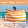 Telo da spiaggia in microfibra Blumtal 90x180 cm - a righe Anteprima dell’immagine prodotto 2