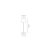 Lampada a led da tavolo Poldina L Desk  Grigio Scuro Anteprima dell’immagine prodotto 4