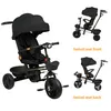 Dreirad 4in1 Kinderdreirad mit Schubstange,Buggy Fahrrad Produktbild-Vorschau 4