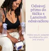 A woman is using a breast pump with storage bags attached. Podgląd zdjęcia produktu