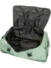 An open duffel bag with a green exterior and black interior. Náhled obrázku produktu