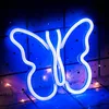 Blau Schmetterling Leuchtreklame LED Neonlicht USB Produktbild-Vorschau 2