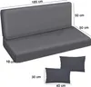 Hollywoodschaukel Auflage, 185x50x50, Glatt, Produktbild-Vorschau 2