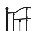 vidaXL Letto in metallo senza materasso con pediera nero Anteprima dell’immagine prodotto 7