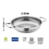 Korkmaz Proline- Edelstahl Paellapfanne 32 cm Produktbild-Vorschau 7