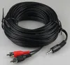 Wentronic AVK 118-1000 10.0m, 10 m, 3.5mm, 2 x RCA, Schwarz Produktbild-Vorschau 3