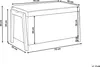 BELIANI Sitzbank Grün Stoff Gepolstert 40x70 cm mit Produktbild-Vorschau 3