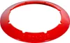A red ring-shaped object with cutouts, possibly a fondue burner ring. Voir les images du produit