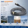 Elfcam - Cavo piatto Ethernet da 20 m, Cat6A STP, 26 AWG, Anteprima dell’immagine prodotto 8
