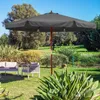 Kingsleeve Parasol de jardin en bois Ø 330 cm anthracite Voir les images du produit 2