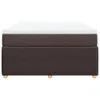 Boxspringbett mit Matratze Dunkelbraun 160x200 cm Stoff Produktbild-Vorschau 4
