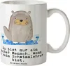 Mr. & Mrs. Panda Tasse Schwimmlehrer Herz - Weiß - Produktbild-Vorschau 1