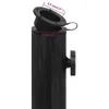 vidaXL Pied de parasol noir 44x44x31 cm Fonte Voir les images du produit 6