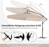 COSTWAY Parasol 300cm, Parapluie avec manivelle, volant, Voir les images du produit 5