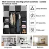 Vigevee Kleiderschrank Steckschrank 20 Fächer 175x140x35 cm Produktbild-Vorschau 2