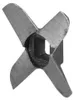 A close-up, black and white image of a meat grinder blade. Anteprima dell’immagine prodotto