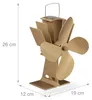 Relaxdays Ofenventilator ohne Strom, geräuscharm, für Kamin Produktbild-Vorschau 4