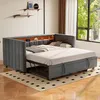 Łóżko tapicerowane 90 x 190 cm z wysuwanym łóżkiem, Podgląd zdjęcia produktu 5