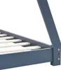 vidaXL Kinder-Bettgestell Grau Massivholz Kiefer 70 x 140 Produktbild-Vorschau 5