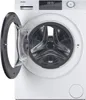 A front view of a white Haier washing machine with the door open. Produktbild-Vorschau