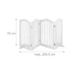 Barrière de sécurité Relaxdays, barrière autoportante, H x Voir les images du produit 4