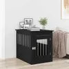 vidaXL Mebel dla psa Czarna dąb 55 x 75 x 65 cm Materiał Podgląd zdjęcia produktu 3