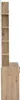 A tall, narrow piece of furniture with shelves and a cabinet. Produktbild-Vorschau