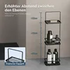doporro Duschablage ohne Bohren 3 Ebenen Badregal Stehend Produktbild-Vorschau 4