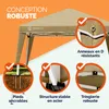 CASARIA® Tonnelle de jardin pliable Capri 3x3m Pop-Up Voir les images du produit 3