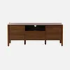A wooden TV stand with two doors and one drawer, presented against a white background. Produktbild-Vorschau