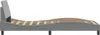 vidaXL Bettgestell "Dover" Hellgrau 80x200 cm Stoff Produktbild-Vorschau 5