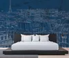 Tadessi Fototapete | Stadt | 4.00 m x 2.70 m | Blau | Weiß Produktbild-Vorschau 3