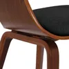 A close-up view of the back and side of a chair, showing the wooden frame and the upholstered seat. Náhled obrázku produktu