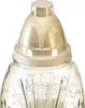 Grablicht Glas Retro Gold Weiß Dekoration Friedhof Ø11cm Produktbild-Vorschau 2
