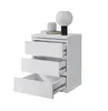 Nachtkommode >Olli< in Weiß - 45x61x38cm (BxHxT) Produktbild-Vorschau 4