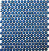 Knopfmosaik LOOP Rundmosaik dunkelblau kobalt Wand Küche Produktbild-Vorschau 1