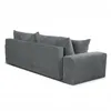 Cord Schlafsofa 3-Sitzer 265 x 105 cm Grau mit Produktbild-Vorschau 8