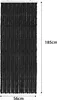 Moritz Flauschvorhang aus Chenille 56 x 185 cm schwarz Produktbild-Vorschau 2